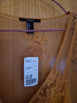 Mono corto encaje Forever 21 Talla L