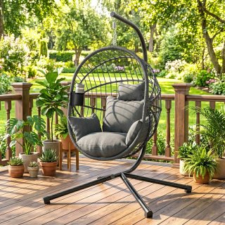 Silla Huevo Colgante Cesta Plegable