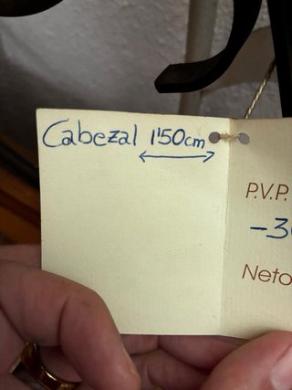Cabecero Cama Madera y Forja 150cm