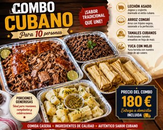 Combo de comida Cubana para 10 personas 🇨🇺