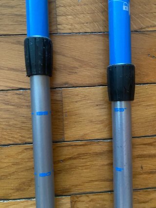 Bastoni da trekking da montagna Decathlon blu
