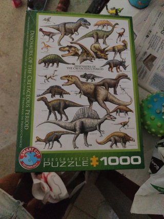 Puzzle Dinosaurios del Período Cretácico 1000 piez