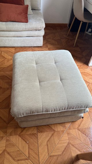 Puf reposapiés CLIO beige Maisons du Monde