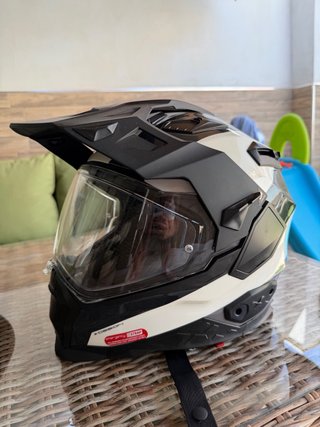 Casco Moto Nexx Enduro/Motocross Beige/Negro
