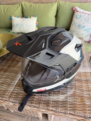 Casco Moto Nexx Enduro/Motocross Beige/Negro