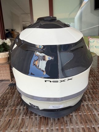 Casco Moto Nexx Enduro/Motocross Beige/Negro