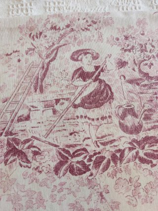 Funda Cojín Vintage 45x45 Reversible Toile de Jouy