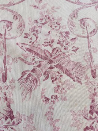 Funda Cojín Vintage 45x45 Reversible Toile de Jouy
