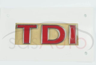 Emblema VW Seat TDI Rojo nueva
