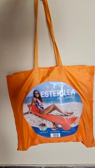 Esterilla Reclinable Playa Naranja