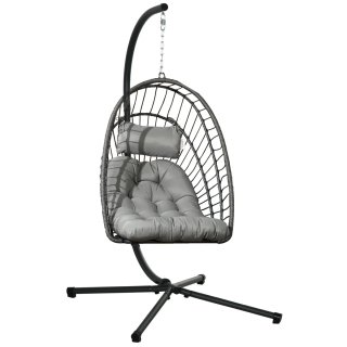 Silla Colgante Plegable con Soporte