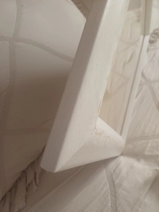 3 Marcos de madera blanco decapado de pared