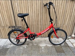 Bicicleta Moma Plegable Roja