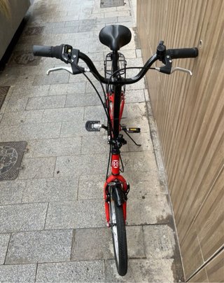 Bicicleta Moma Plegable Roja