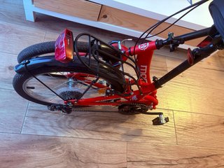 Bicicleta Moma Plegable Roja