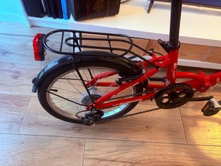 Bicicleta Moma Plegable Roja