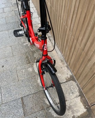 Bicicleta Moma Plegable Roja