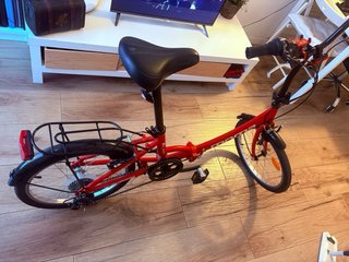 Bicicleta Moma Plegable Roja