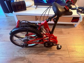 Bicicleta Moma Plegable Roja