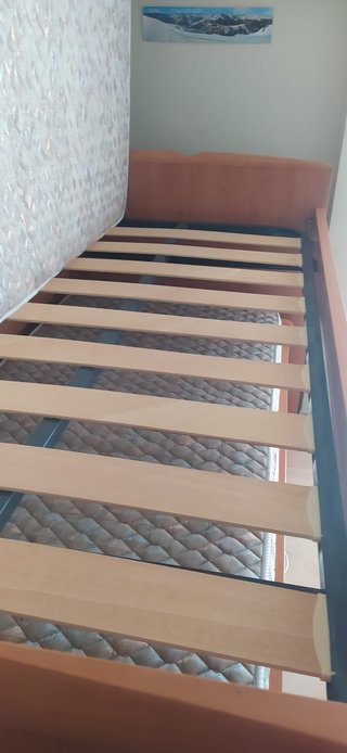 Cama nido doble madera y tela