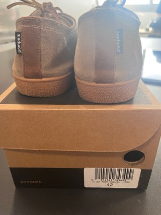 Zapatos Pompeii color beige/marrón, Talla 42t