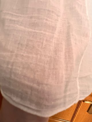 Blusa Algodón Blanca Encaje Brillos Talla XL
