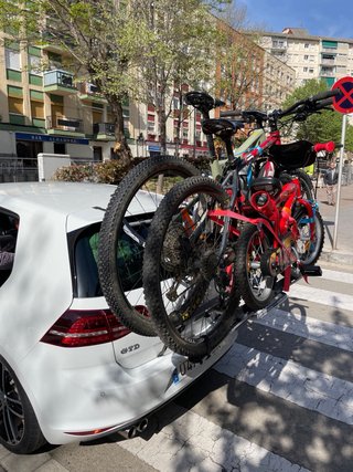 Portabicicletas Thule sweden para dos bicis
