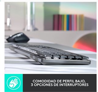 Logitech MX Teclado Mecánico Inalámbrico Iluminado