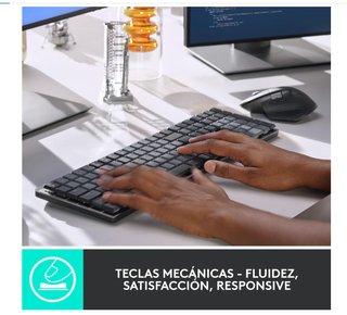 Logitech MX Teclado Mecánico Inalámbrico Iluminado