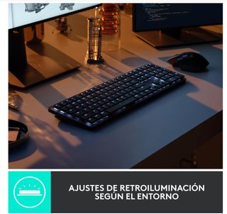 Logitech MX Teclado Mecánico Inalámbrico Iluminado