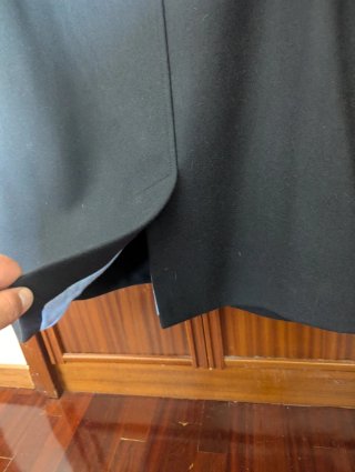 Chaqueta marinera negra y azul