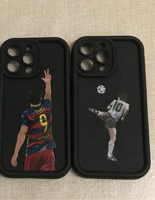 Fundas iPhone 13 Pro (Maradona y Luis Suárez)