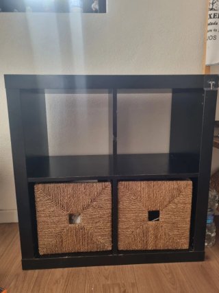 Cubo Almacenaje Negro Ikea Kallax