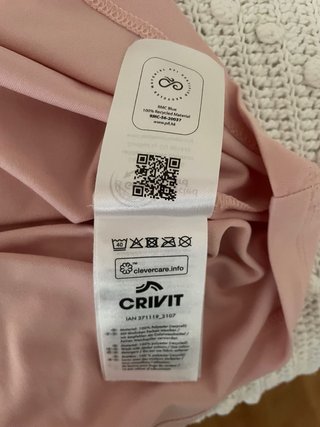 Camiseta deportiva Crivit sin mangas rosa