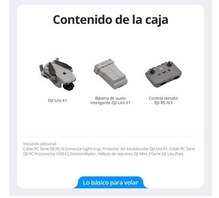 DJI Lito X1 dron con cámara 4K