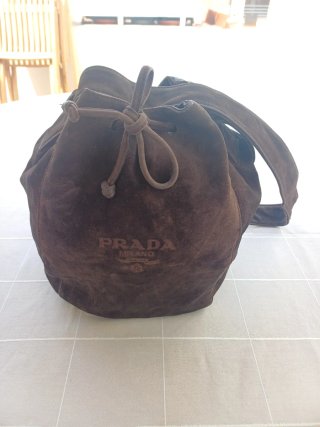 Borsa Prada Vintage in Pelle Marrone