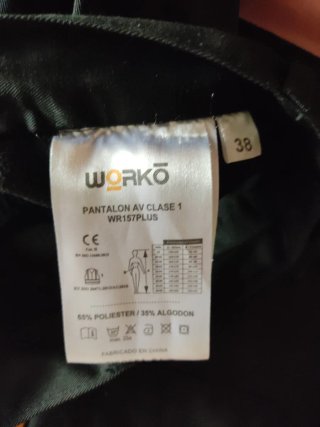 Pantalón de trabajo térmico con reflectantes