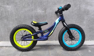 Bicicleta sin pedales Monty 12 azul y amarillo