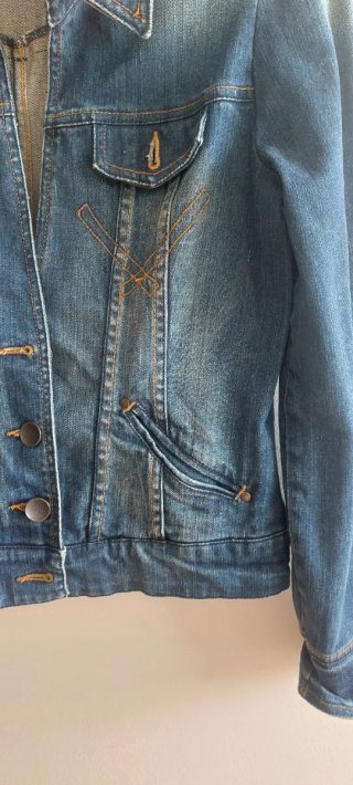 Cazadora Vaquera Blanco Jeans Talla M