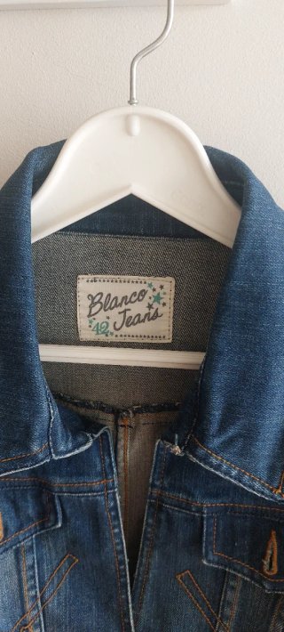 Cazadora Vaquera Blanco Jeans Talla M