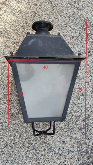 4 Farolas Exteriores Metálicas