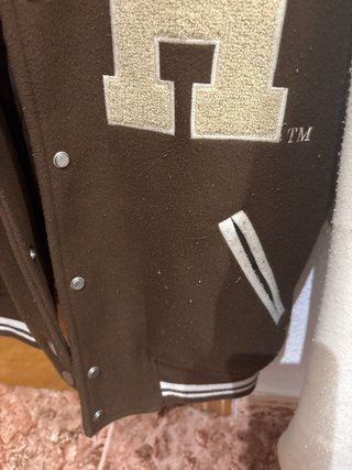 Chaqueta Harvard Beige y Marrón