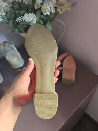 Sandalias ante rosa Talla 38