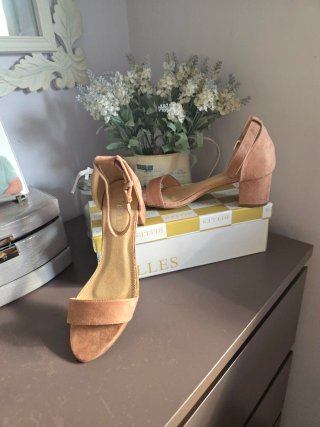 Sandalias ante rosa Talla 38