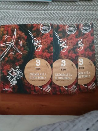 Libros lengua y literatura /historia 3 E.S.O Anaya