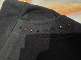 Leggings de invierno azul marino.