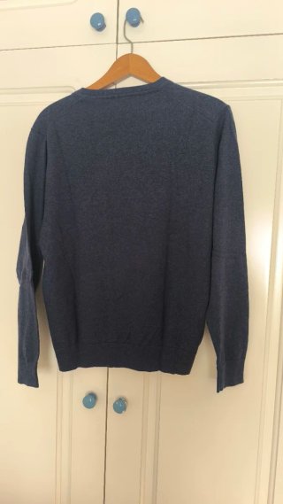Jersey cuello pico Zara Azul Talla XL