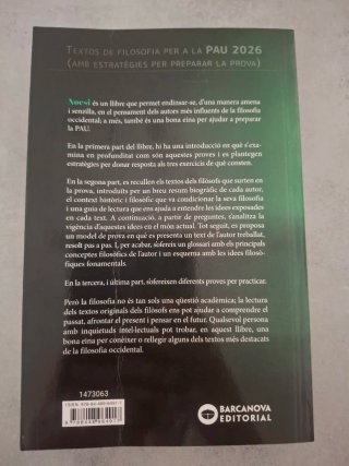 Noesi. Textos de filosofia per a les PAU 2026