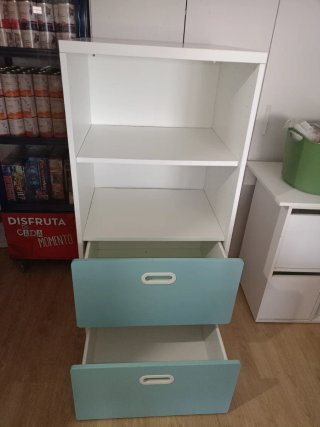 Mueble Infantil IKEA STUVA-FRITIDS Blanco/Azul