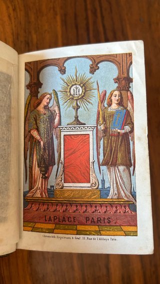 Libro antiguo s.XIX Oficio Divino-Paris Laplace